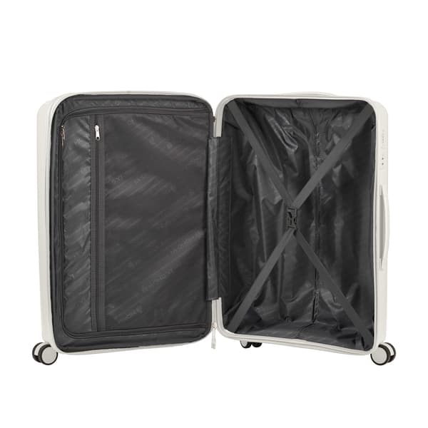 Чемодан MyBag Striped L (белый)
