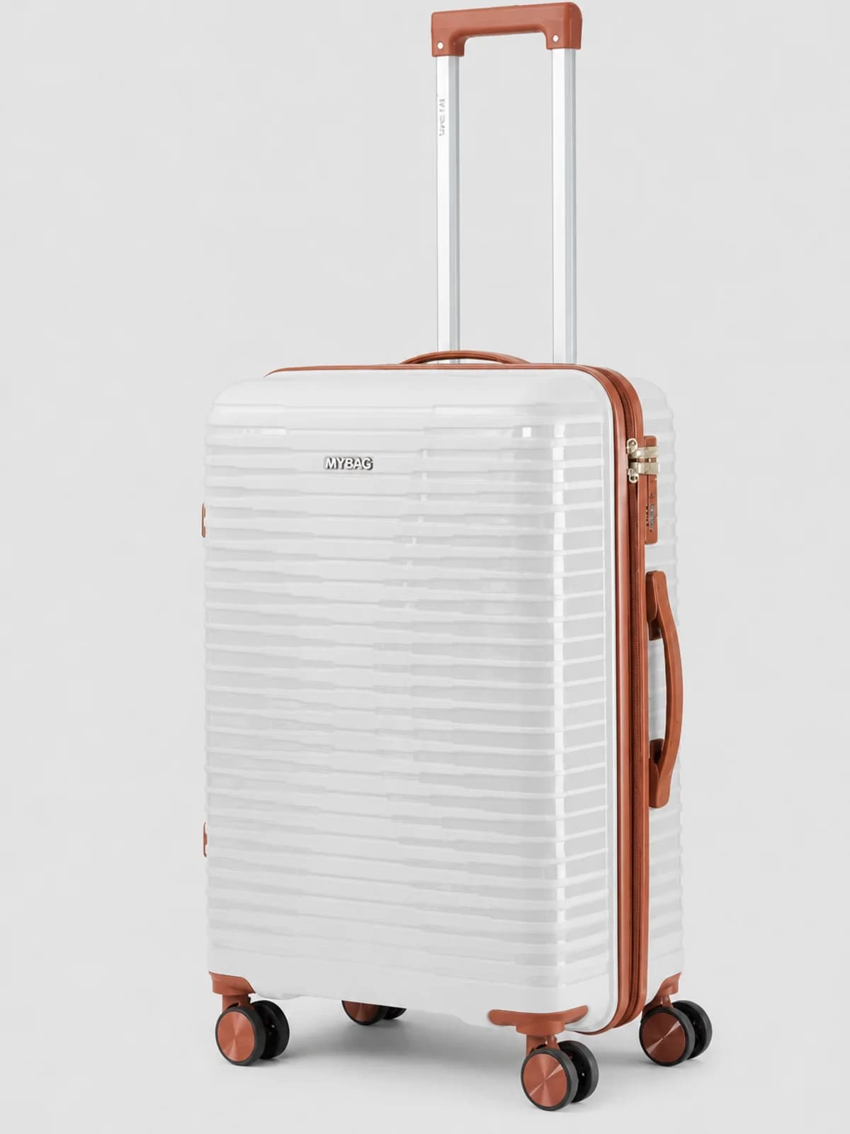Чемодан MyBag Lumo M (серебро)