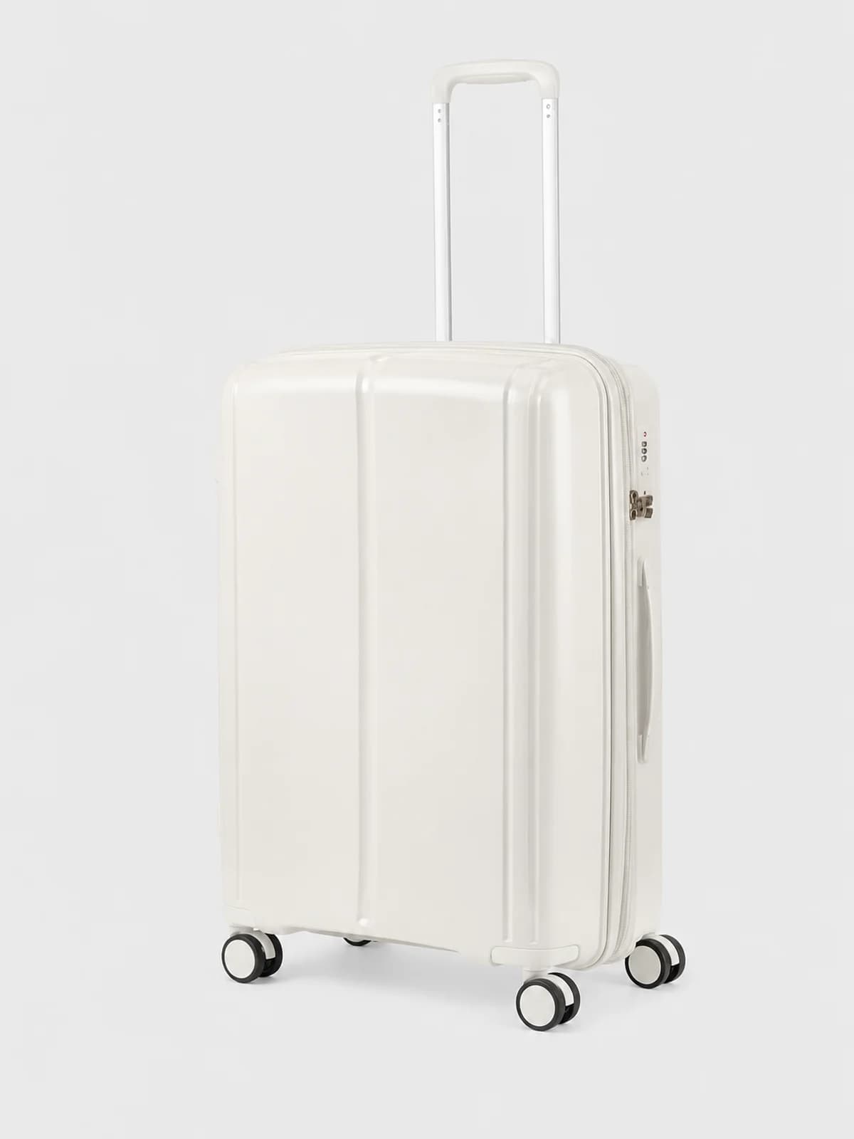 Чемодан MyBag Striped M (белый)