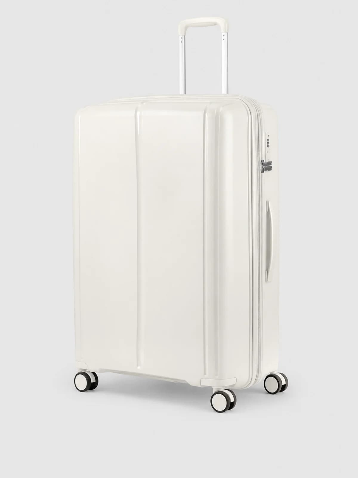 Чемодан MyBag Striped L (белый)