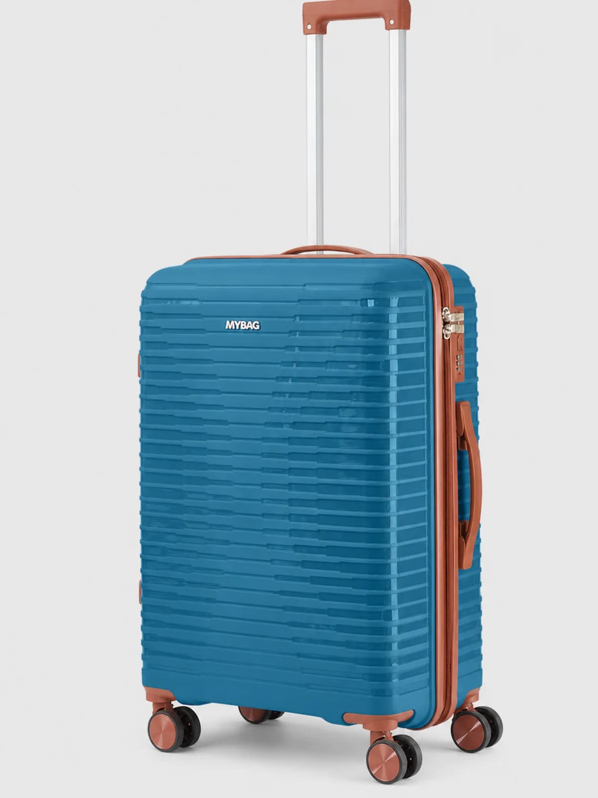 Чемодан MyBag Lumo M (темно-бирюзовый)